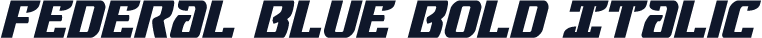 Federal Blue Bold Italic