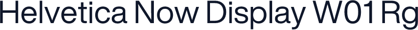 Helvetica Now Display W01 Rg