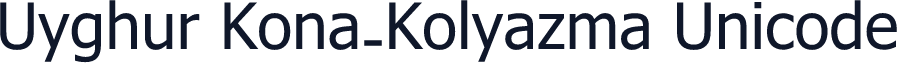 Uyghur Kona-Kolyazma Unicode