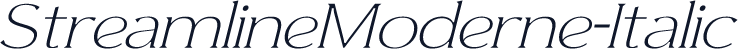 StreamlineModerne-Italic