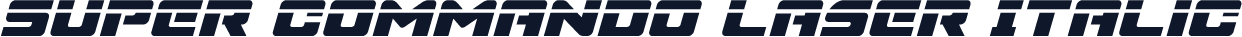 Super Commando Laser Italic