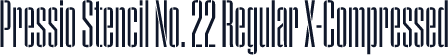 Pressio Stencil No. 22 Regular X-Compressed