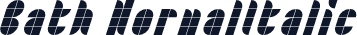 Bath NormalItalic