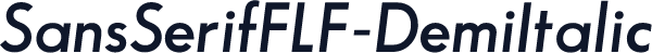 SansSerifFLF-DemiItalic