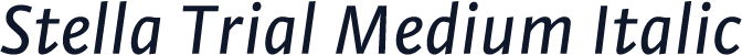 Stella Trial Medium Italic