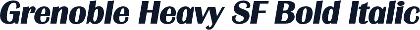 Grenoble Heavy SF Bold Italic