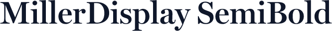 MillerDisplay SemiBold