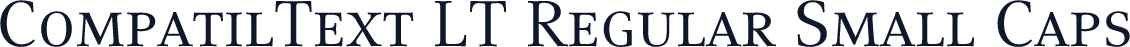 CompatilText LT Regular Small Caps