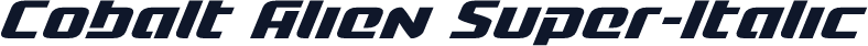 Cobalt Alien Super-Italic