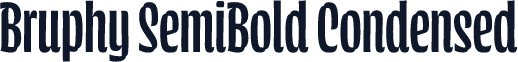 Bruphy SemiBold Condensed