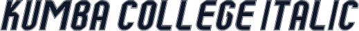Kumba College Italic