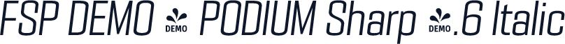 FSP DEMO - PODIUM Sharp 4.6 Italic