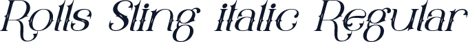 Rolls Sling italic Regular