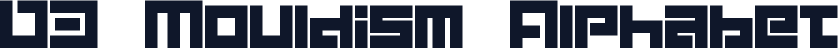 D3 Mouldism Alphabet