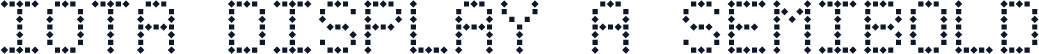 Iota Display A SemiBold