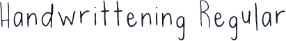 Handwrittening Regular