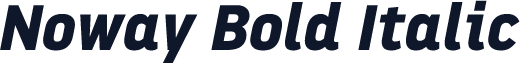 Noway Bold Italic