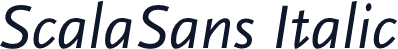 ScalaSans Italic