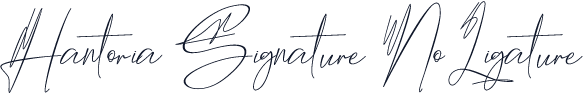 Hantoria Signature NoLigature