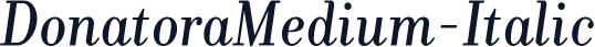 DonatoraMedium-Italic