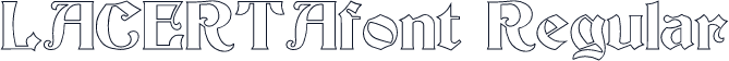 LACERTAfont Regular