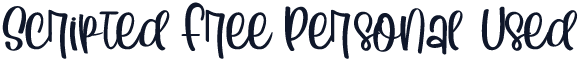 Scripted Free Personal Used