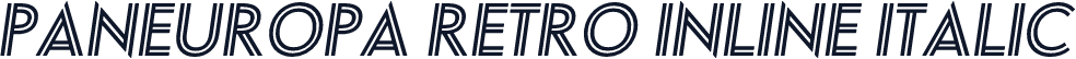 Paneuropa Retro Inline Italic