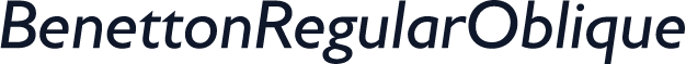 BenettonRegularOblique