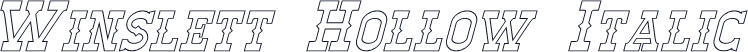 Winslett Hollow Italic