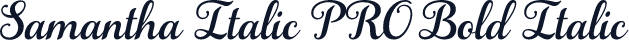 Samantha Italic PRO Bold Italic