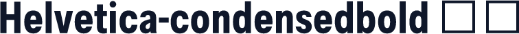 Helvetica-condensedbold 粗体