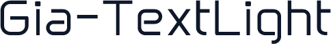 Gia-TextLight