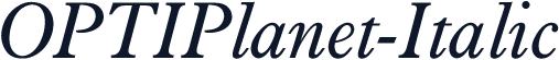 OPTIPlanet-Italic