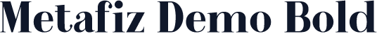 Metafiz Demo Bold
