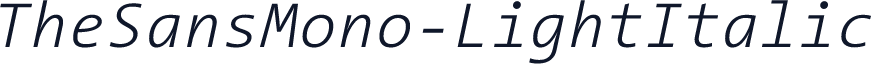 TheSansMono-LightItalic