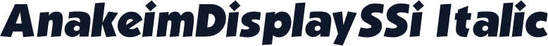 AnakeimDisplaySSi Italic