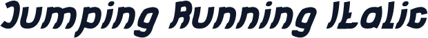Jumping Running Italic