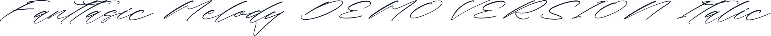 Fanttasic Melody DEMO VERSION Italic