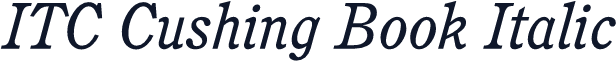 ITC Cushing Book Italic