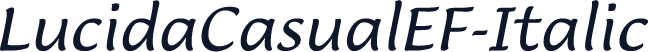LucidaCasualEF-Italic