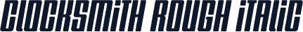 Clocksmith Rough Italic