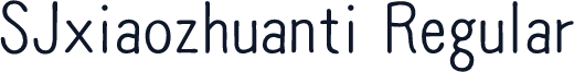 SJxiaozhuanti Regular