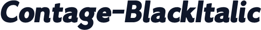 Contage-BlackItalic