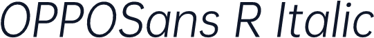 OPPOSans R Italic