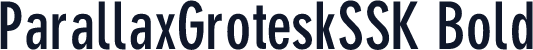 ParallaxGroteskSSK Bold