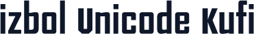 izbol Unicode Kufi