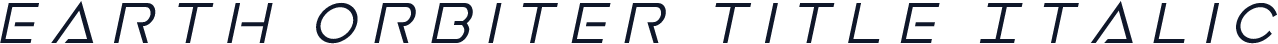 Earth Orbiter Title Italic