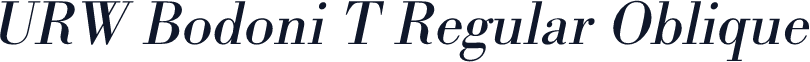 URW Bodoni T Regular Oblique