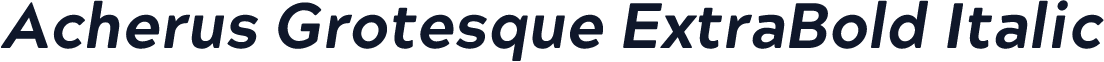Acherus Grotesque ExtraBold Italic
