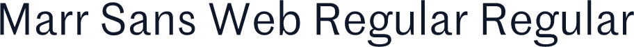 Marr Sans Web Regular Regular